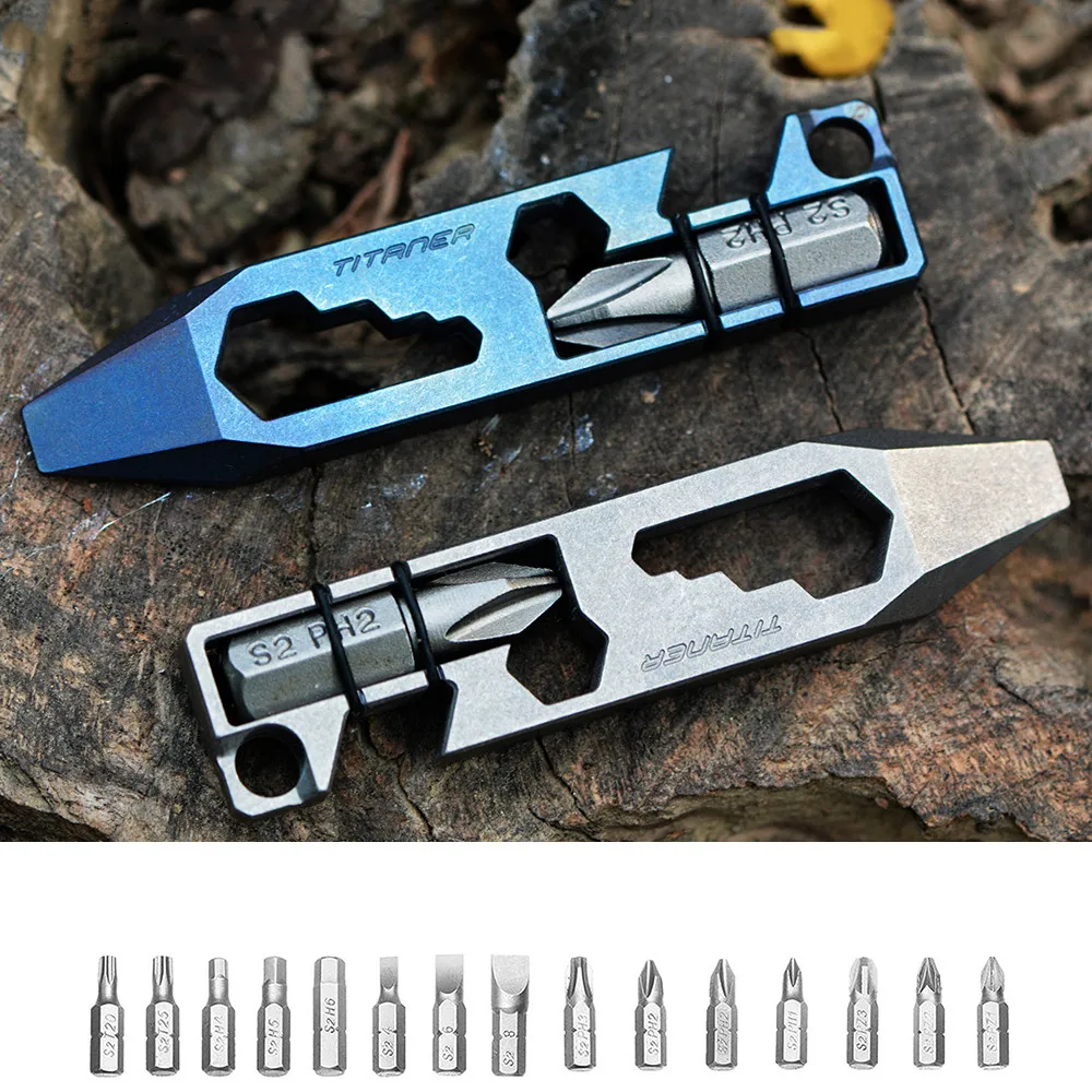 Titanium Alloy Multi function Portable Mini Tool Bottle Opener