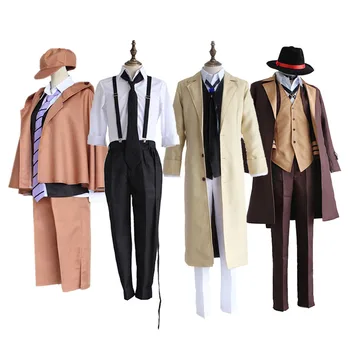 

Bungo Stray Dogs Dazai Osamu Edogawa Ranpo Nakajima Atsushi Nakahara Chuya Anime Cosplay Carnaval Costume Halloween
