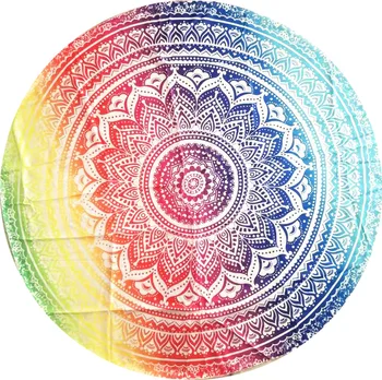 

Jayi 150cm*150cm Tassel Mandala Round Tapestry Summer Beach Picnic Throw Rug Blanket Bohemian Yoga 100% Polyester 262GT