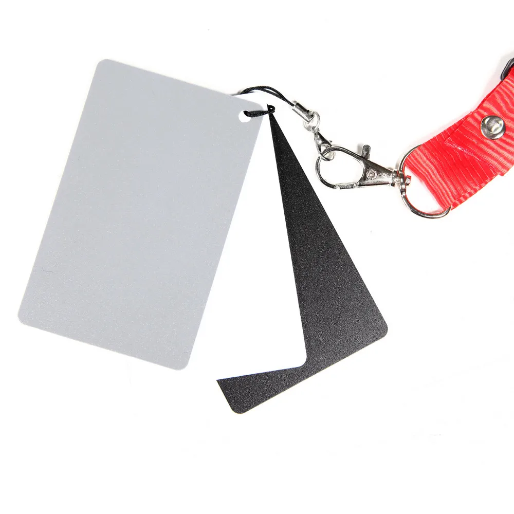 18% Grey Cards White Balance Card Set Per Fotografia Digitale Con Strumento Di Correzione Del Colore Della Tracolla