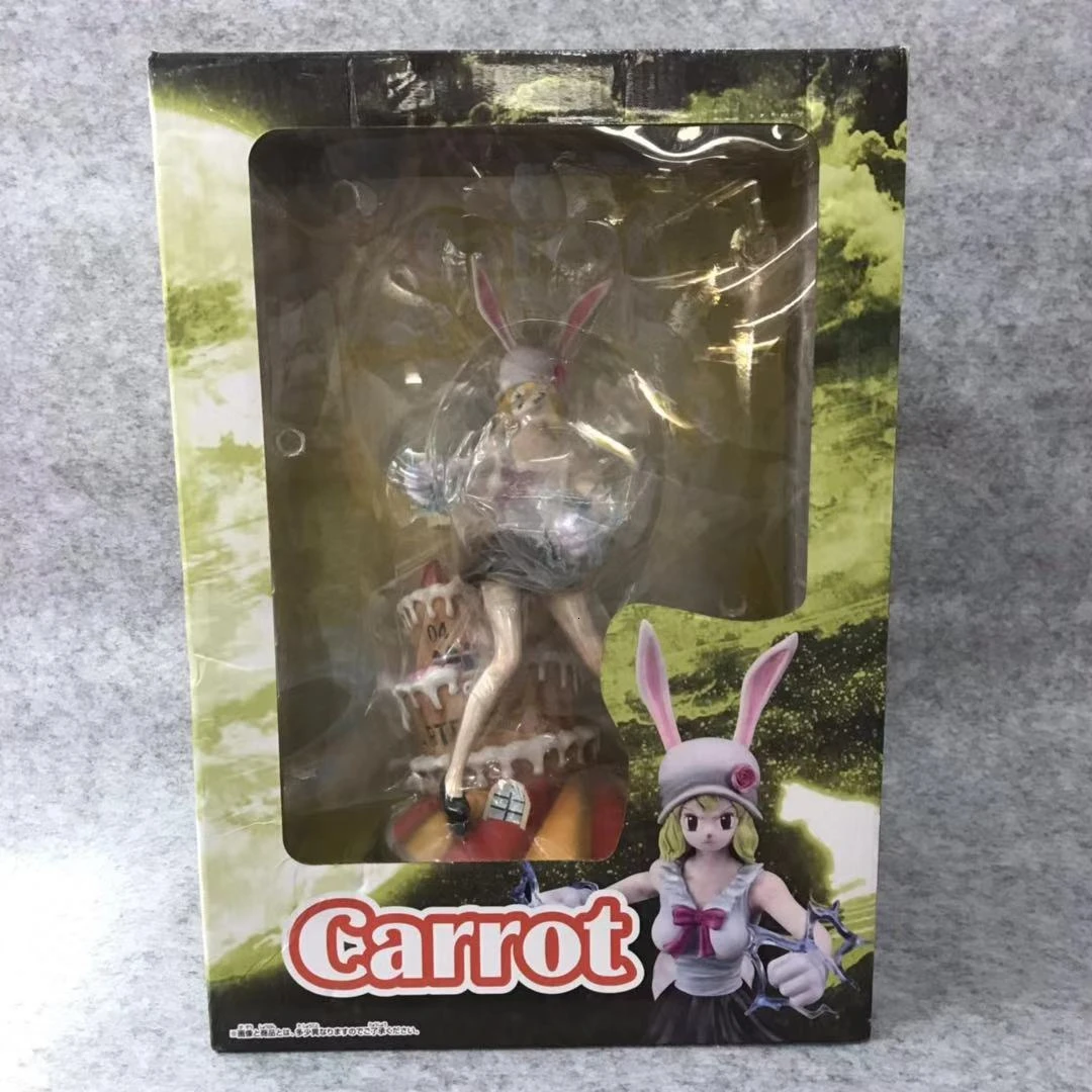 Carlo with box Одна деталь фигурка GK морковь лунный свет лев Аниме ПВХ 18 см Битва вер Статуя Модель Коллекция игрушек изысканное украшение кукла - Цвет: Carlo with box