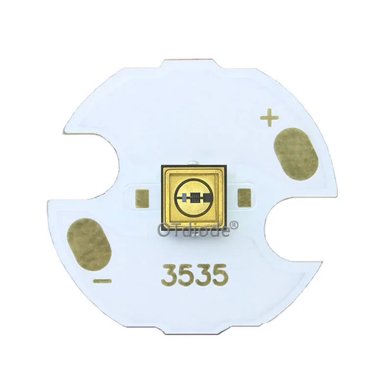 10 шт. UVC светодиодный лазерный диод 3535 275nm лампа SMD beads для уфл дезинфицирование оборудование 265nm 285nm 310nm насыщенного фиолетового ультрафиолетовый светильник 6V