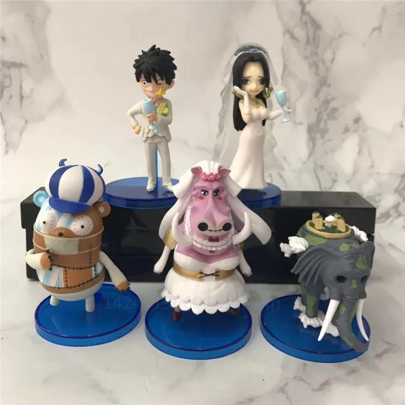 ONE PIECE Q Version Monkey D. Luffy Marry Boa Hancock Portgas·D· Ace Gol·D·Roger PVC Action Collectible Model Statue Toy G704 | Игрушки и