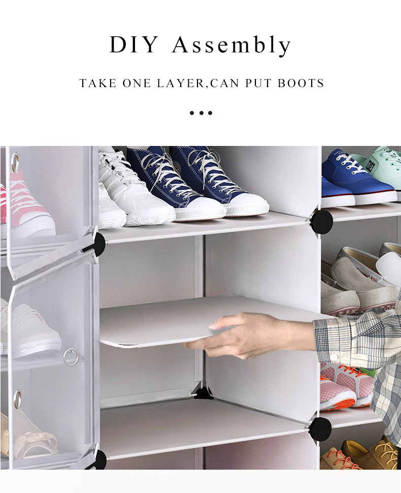 Обувной органайзер для обуви стойки прихожей • экономия пространства стальной трубчатый каркас универсальные модульный шкаф Пластик шкаф с дверями