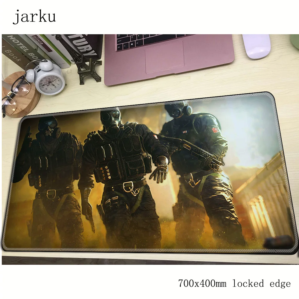 Rainbow six siege геймерский коврик для мыши 700x400X3 мм игровой коврик для мыши Большой Подарочный блокнот аксессуары для ПК ноутбук padmouse эргономичный коврик