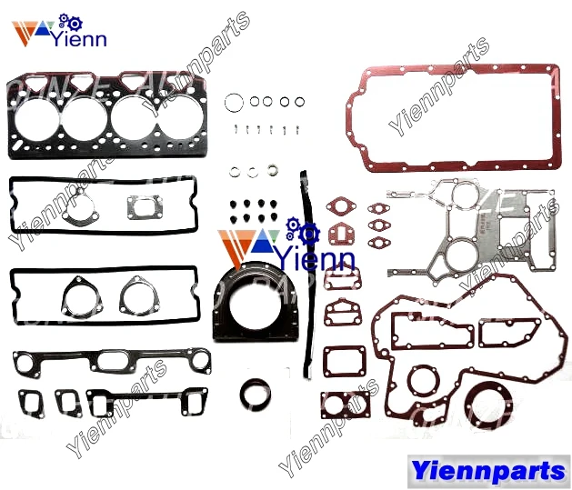 For Perkinss 1004 1004-4 Overhaul Gasket Set With Head Gasket for JCB 3CX Mini Excavator 1004 Diesel Engine Spare Parts