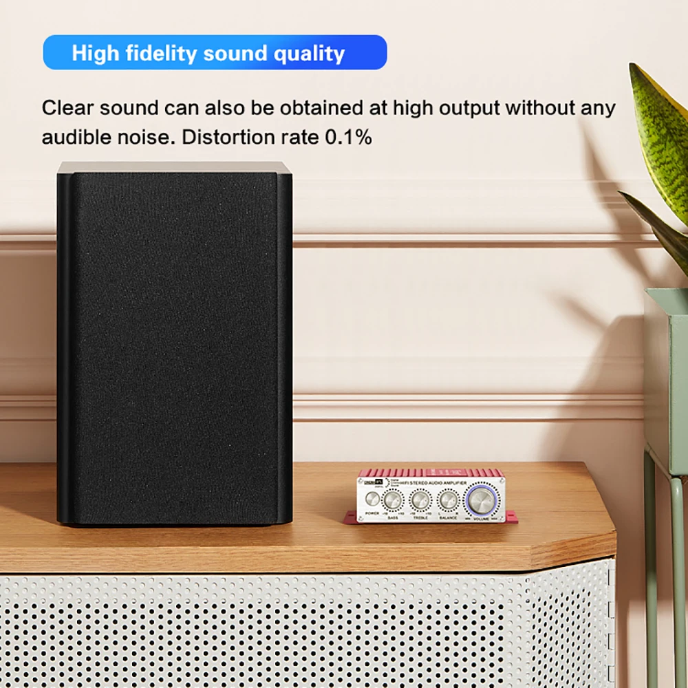 KINTER MA-180 Mini Power Amplifier Subwoofer Amplificador Class AB 2 Channel Stereo Audio Sound Amp For Car HiFi Speaker DIY