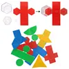 Montessori Geometry Model Math Toys 3D Transparent Detachable Teaching Experiment Geometric Model Educational Toys For Children 4