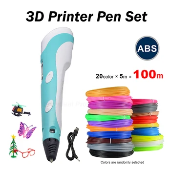 

3D Pen DIY 3D Printer Pen LED Painting Pen Children 3D Printing Pens For Designer Kids Drawing Pen Gifts Educational Toys Set