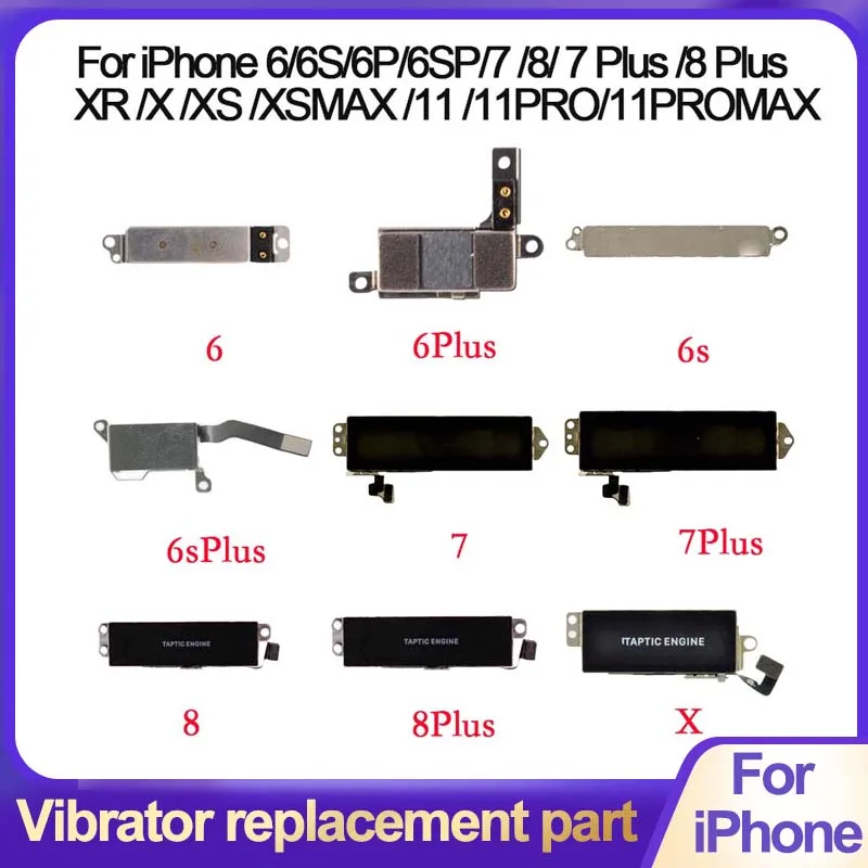 Оригинальный вибратор для iPhone 5 6 7 8 Plus гибкий кабель вибратора двигателя X s Max XR 11PRO