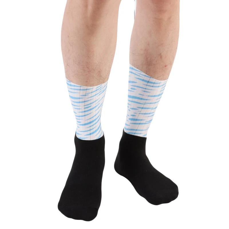 

1pair Cycling Socks Anti-slip Breathable Basketball Soccer Sports Socks Running Hosiery Sweat Absorbing Socks