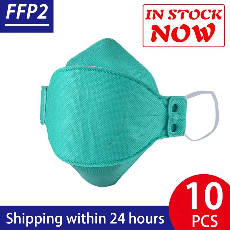 

Fast Delivery Hot Sale KN95 Dustproof Anti-fog And Breathable Face Masks N95 Mask 95% Filtration Features as KF94 FFP2 10Pcs