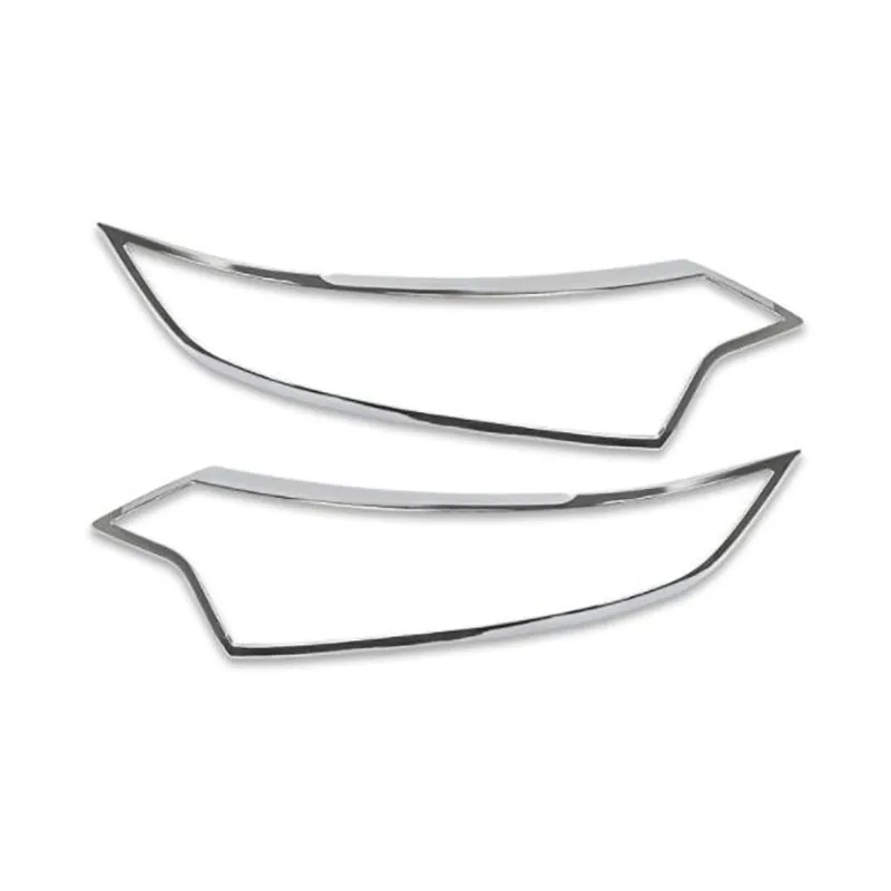 

car styling 2016 to 2019 for Mitsubishi Outlander Samurai ABS Chrome Front headlight Lamp Cover