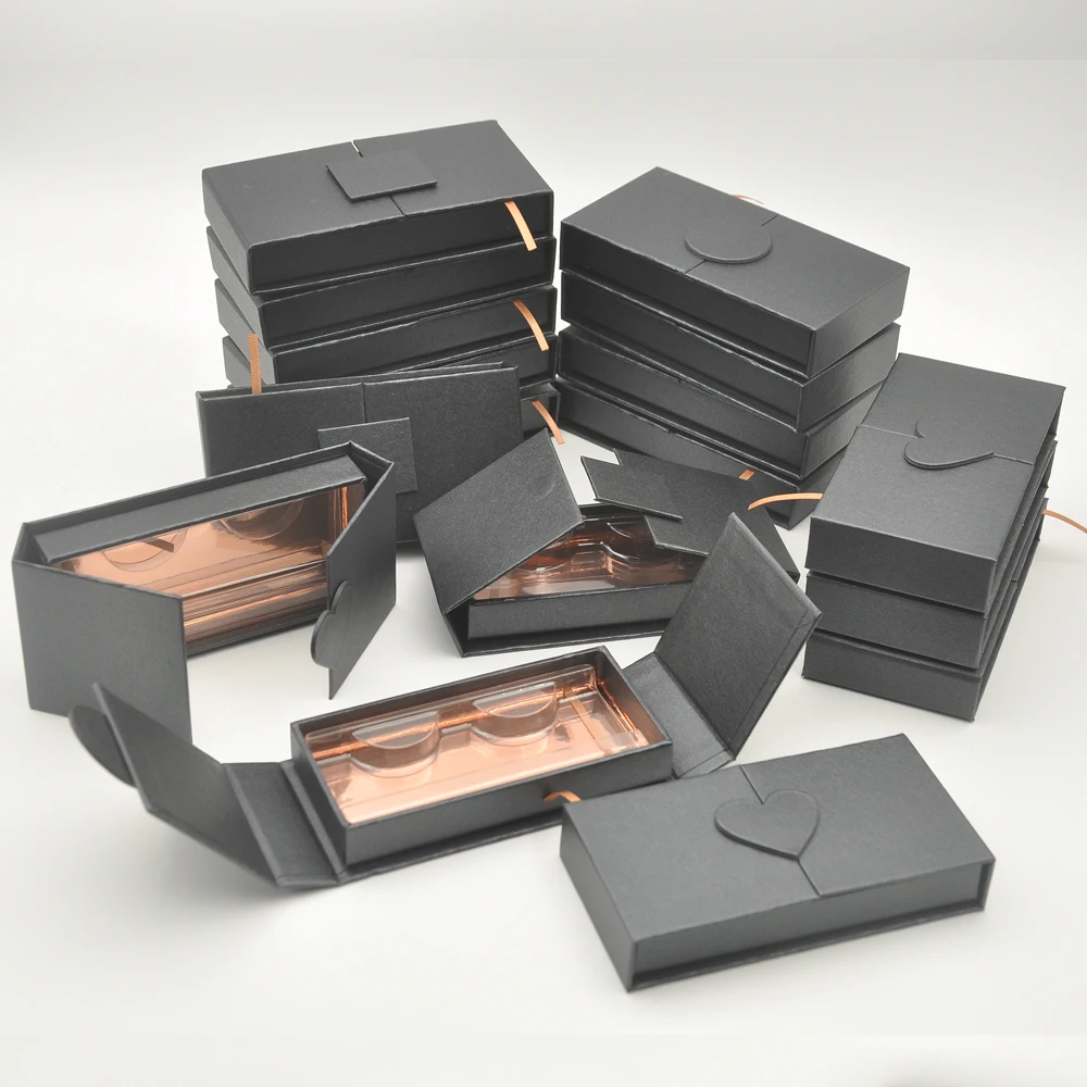 Накладных ресниц упаковочная коробка коробки для ресниц упаковка Пользовательский логотип искусственный cils 3d норковая лента накладных ресниц Черный квадратный пустой чехол