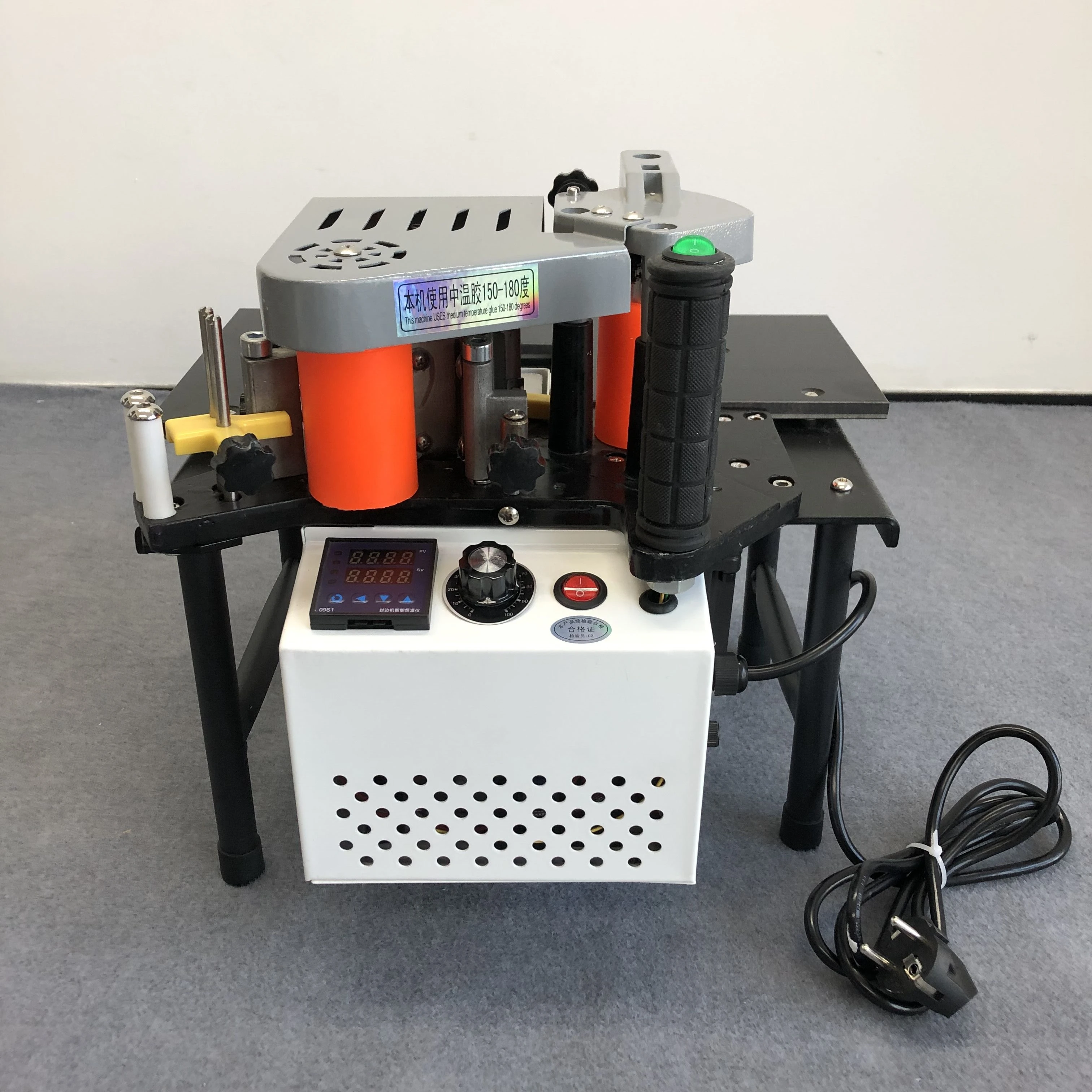 RU EU Manual Edge Banding Machine Double Side Gluing Portable Bander Woodworking 220V 1200W | Инструменты