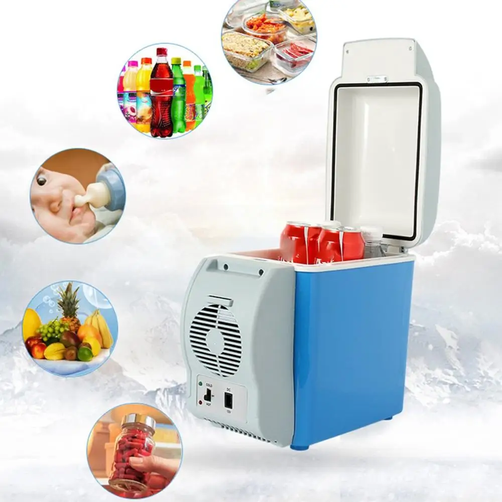 

7.5L Car Refrigerator Car Portable Dual-Use Mini Refrigerator Heating And Cooling Box With Cup Holder Professional