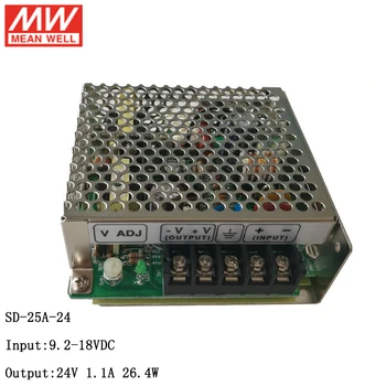 

MEAN WELL SD-25A-24 9.2~18V DC to 24V DC 25W DC-DC Converter Switching Power Supply 12V to 24V 1.1A 26.4W Converter Transformer