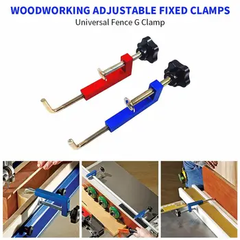 

Woodworking G Clamp Adjustable Fixed Clamps Woodworking Clips Universal Fence Clip General G Clamp Hand Operated Tool