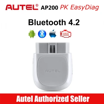 

Autel AP200 Bluetooth Connector OBD2 Scanner OBD 2 Code Reader Full Systems Diagnoses AutoVIN TPMS IMMO Service PK MX808 Mk808