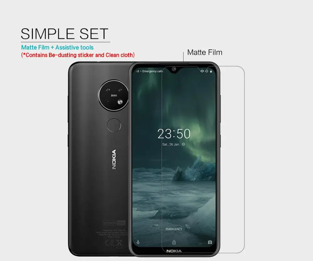 2 шт./лот для Nokia 7,2 NILLKIN кристальная супер прозрачная защитная пленка или Антибликовая матовая защитная пленка для экрана для Nokia 6,2