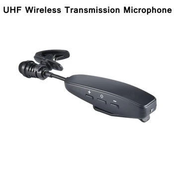 

Wireless Lavalier Microphone UHF Transmisson Mic for Audio Voice Amplifier Camera Recording Vlog Interview Microphone