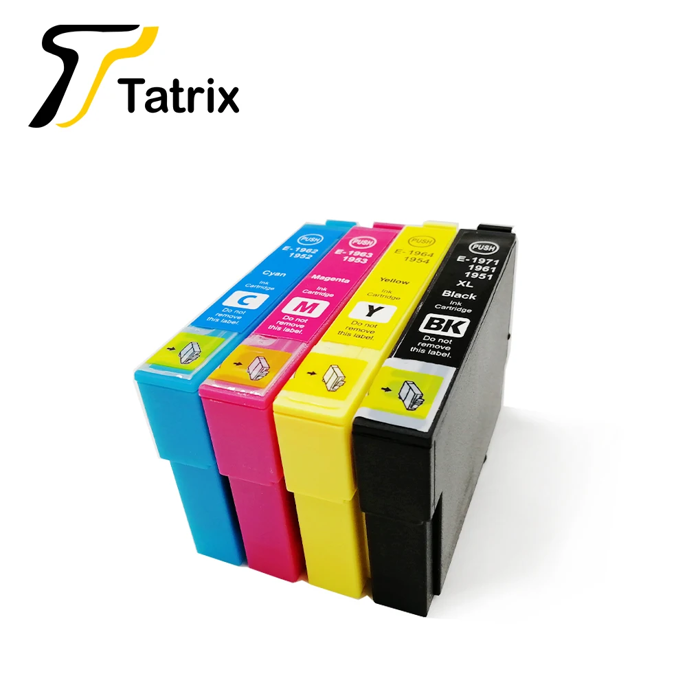 Tatrix для Epson T1971 T1961 T1951 патрон чернил принтера XP-101 XP-201 XP-211 XP-401 XP-204 XP-104 XP-214 XP-411 XP-WF-2532 |