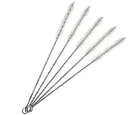 10pcs Щетки для бутылок 10 шт./компл., практичная щетка для чистки бутылочек для кормления детей, щетка для мытья питьевой трубы из нержавеющей стали, стирка - Цвет: 10pcs