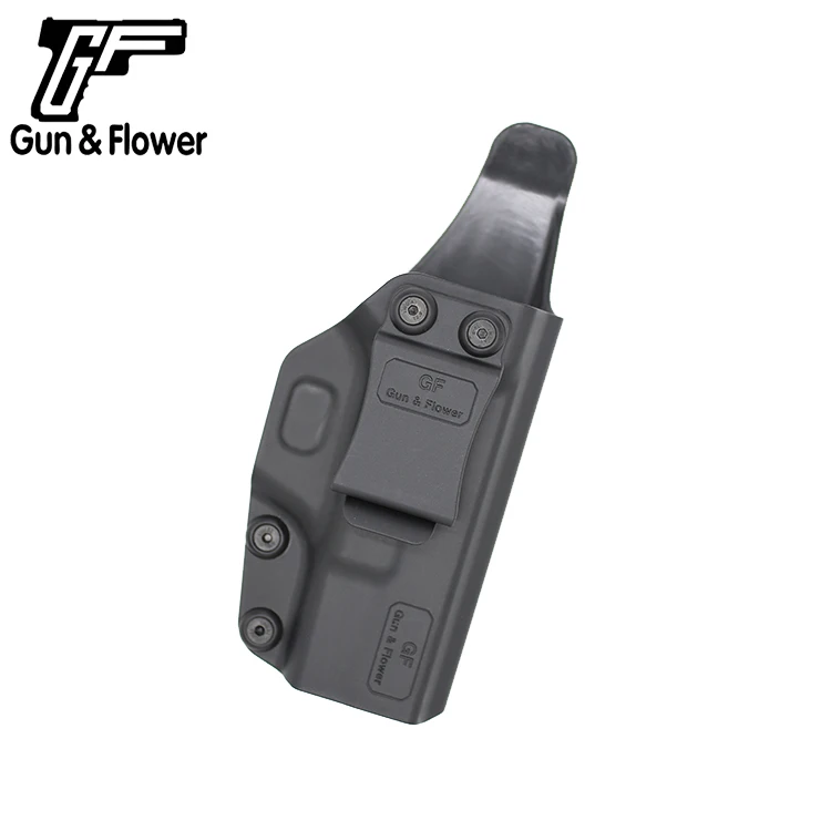 Пистолет с цветочным рисунком Glock19/23/32 полимер внутри пояс кобура скрытого ношения Пластик Пистолет Чехол держатель с зажимом для крепления к поясному ремню