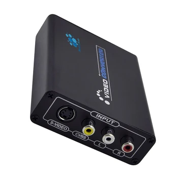 

1080P HD 3RCA AV CVBS Composite & S-Video R/L Audio to HD Converter Adapter Audio Video Converter