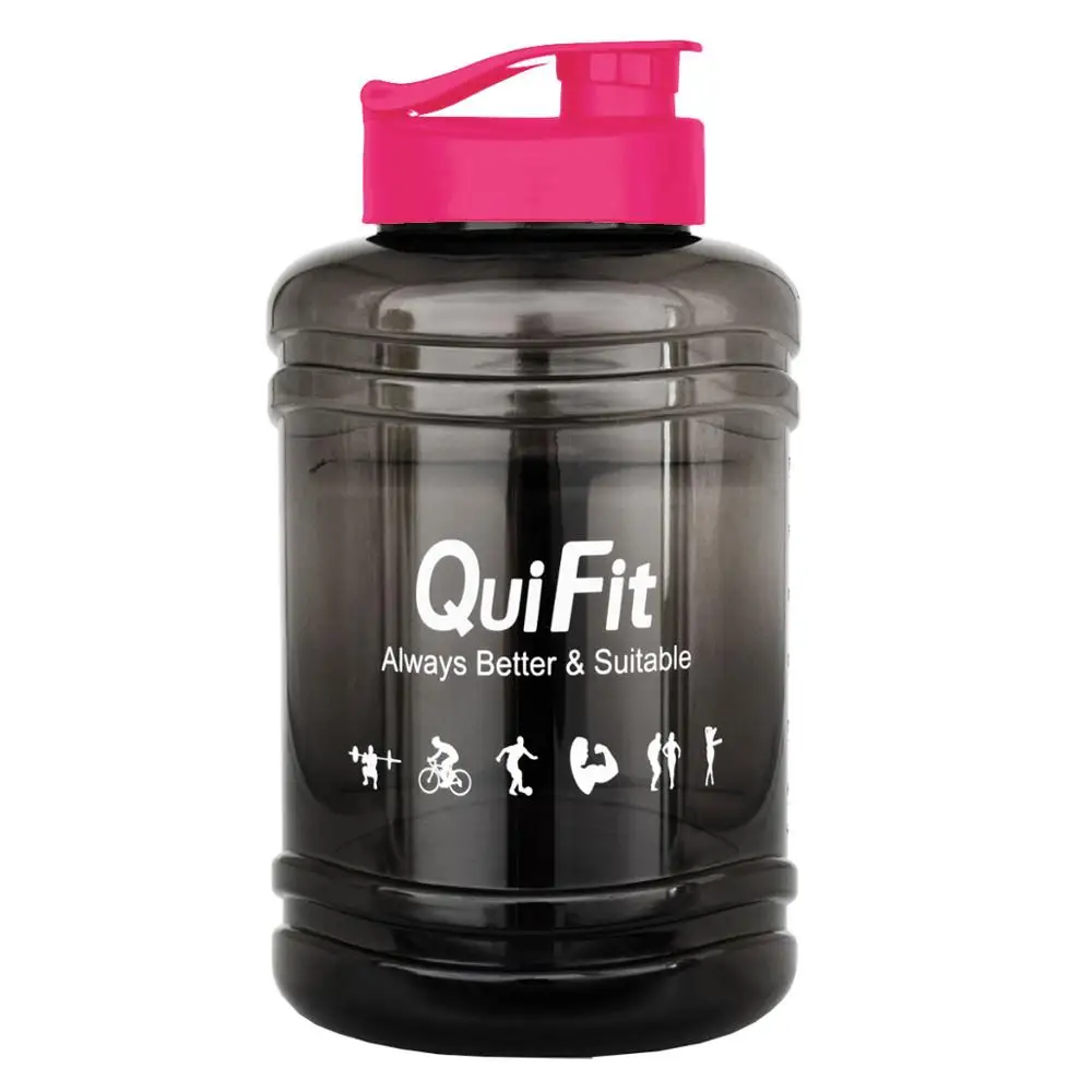 Black w Pink Lid BuildLife бутылки для воды протеиновая Порошковая кружка 2.5L портативный для улицы спортивный тренажерный зал для обучения фитнесу Кемпинг бег тренировки чашки - Цвет: Black w Pink Lid