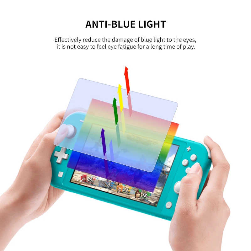 Tempered Glass Screen Protector Compatible-Nintendo Switch Lite Transparent HD Clear For Switch Lite DATA FROG