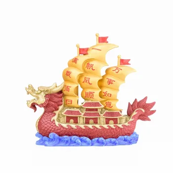 

MOZART Smooth Sailing Ornaments Pure Copper Faucet Boat Lucky Living Room Home Decoration Luck Chinese Traditional Style