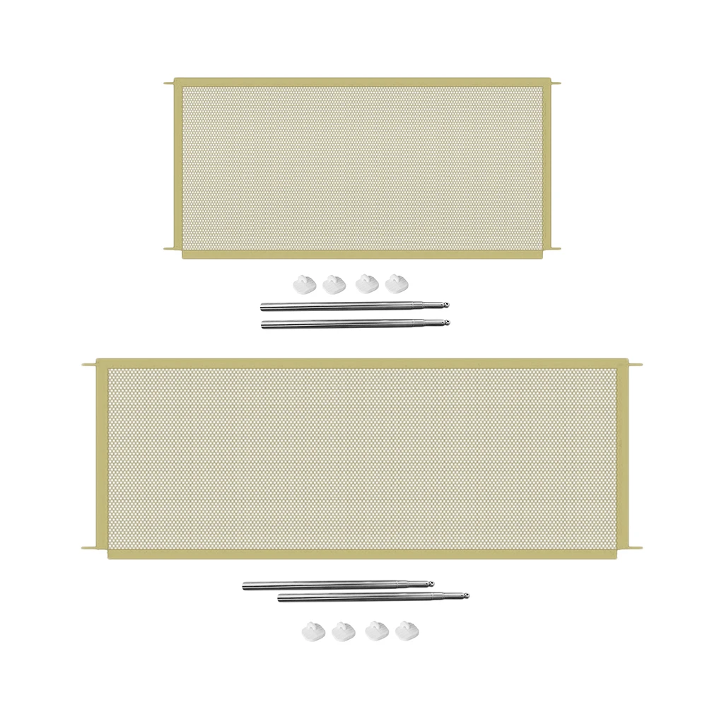 Barrera de seguridad plegable para puerta de perro, cercado de malla, rectangular, mágico, para seguridad