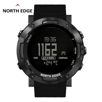 

NORTH EDGE Men Sports Watch Altimeter Barometer Compass Thermometer Pedometer Calories Watches Digital Running Climbing Watch