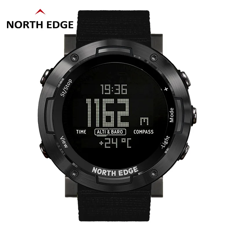 Мужские спортивные часы NORTH EDGE альтиметр барометр компас термометр шагомер с