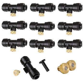 

BEAU-Misting Nozzles Kit Fog Nozzles For Patio Misting System Outdoor Cooling System Garden Water Mister