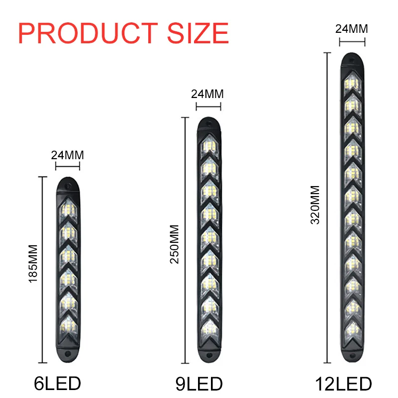 2 шт., Водонепроницаемый Автомобильный светодиодный светильник, светодиодный дневной светильник, головной светильник, лампа для глаз, DRL, динамический сигнал поворота, дневной ходовой светильник