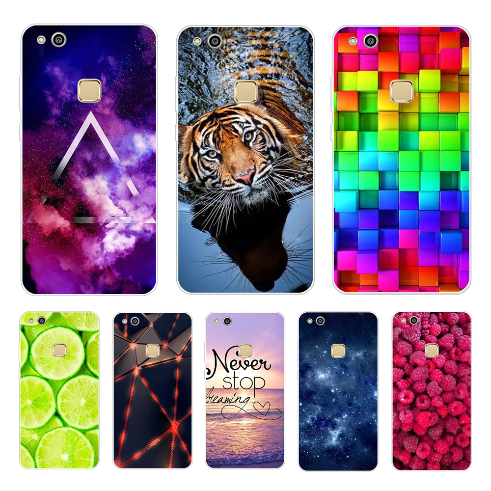 Custodia Per Huawei P10 Lite Cover Posteriore In Silicone Per Huawei P 10 Lite 5.2 "Conchiglie In Tpu Morbido Coque Per Huawei P10 Lite Fundas Bag