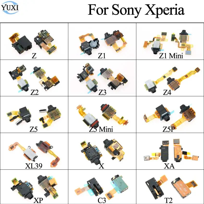 YuXi 1 шт. гарнитура наушники аудио разъем гибкий кабель для sony Xperia Z Z1 Mini Z2 Z3 Z4 Z5 Z5P XL39