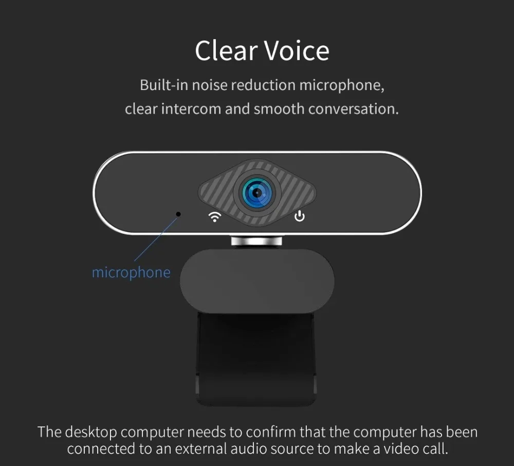 Original Youpin Xiaovv HD USB IP Camera 1080P Webcast Live Broadcast Camera Built-in Micophone Autofocus Online Teaching Meeting (7)