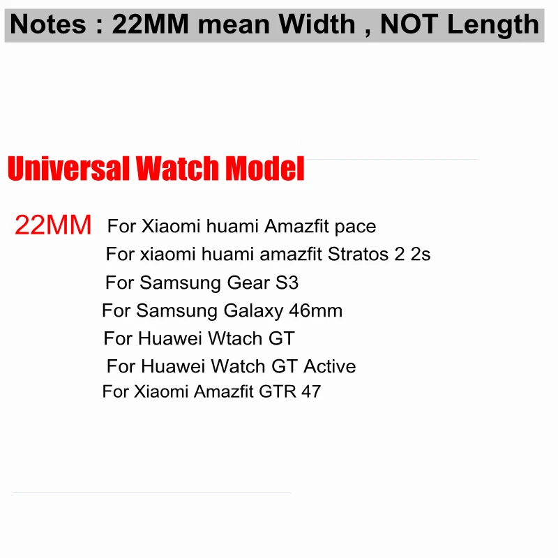 22 мм ремешок для часов Amazfit GTR 47 мм нейлоновый ремешок для Xiaomi Huami Amazfit Stratos 2 S ремешок для amazfit pace браслет ремешок