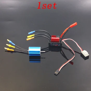 

1set 1:16 1:18 RC Cars Boats 4-pole Brushless Motor Inner-rotor 2430-5800KV Power Engine Motors+30A Brushless Speed Controller