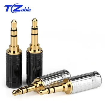 

10PCS Mini Jack 3.5mm Audio Conector Stereo Earphone Repair Jack Adapter One-piece Thickened Gold-plated Mini 3.5mm Plug