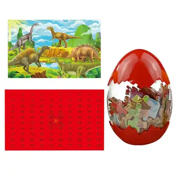 

60pcs of One Set Cute Cartoon Animal Puzzles Educational Toy Wooden Dinosaur Jigsaw for Kids (QMJ-6612)