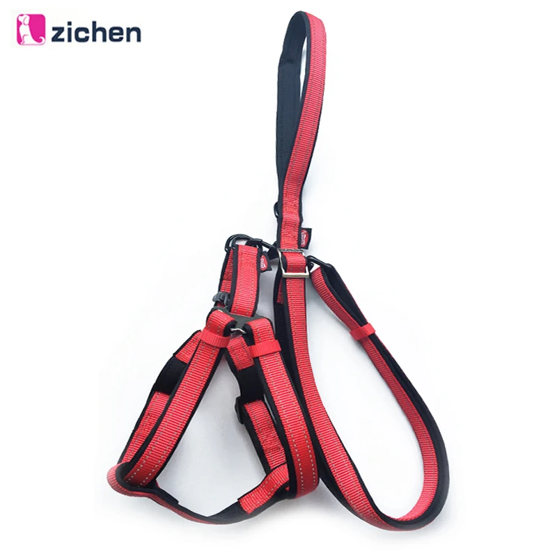 

Zichen Dog Nylon Leash Dog Harness Reflective Durable Lead Dog Leash for Harness Leash Daily Training Outdoor Large Medium S-XL