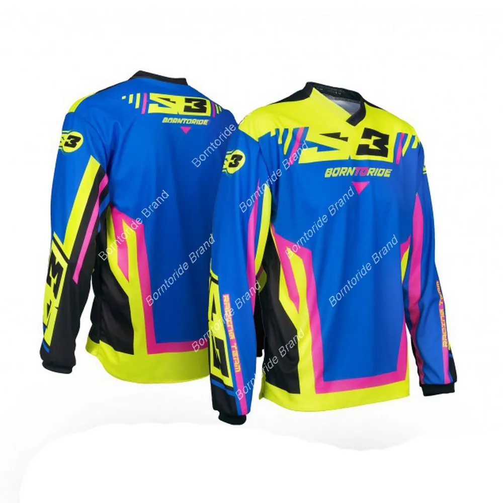 thumbnail image 1 of 2021 S3 Racing M1 MX Motocross Offroad Mtb Downhill Jersey Ciclismo Mountain Bike DH Maillot Ciclismo Hombre Jersey de secado rápido, 1 of 5