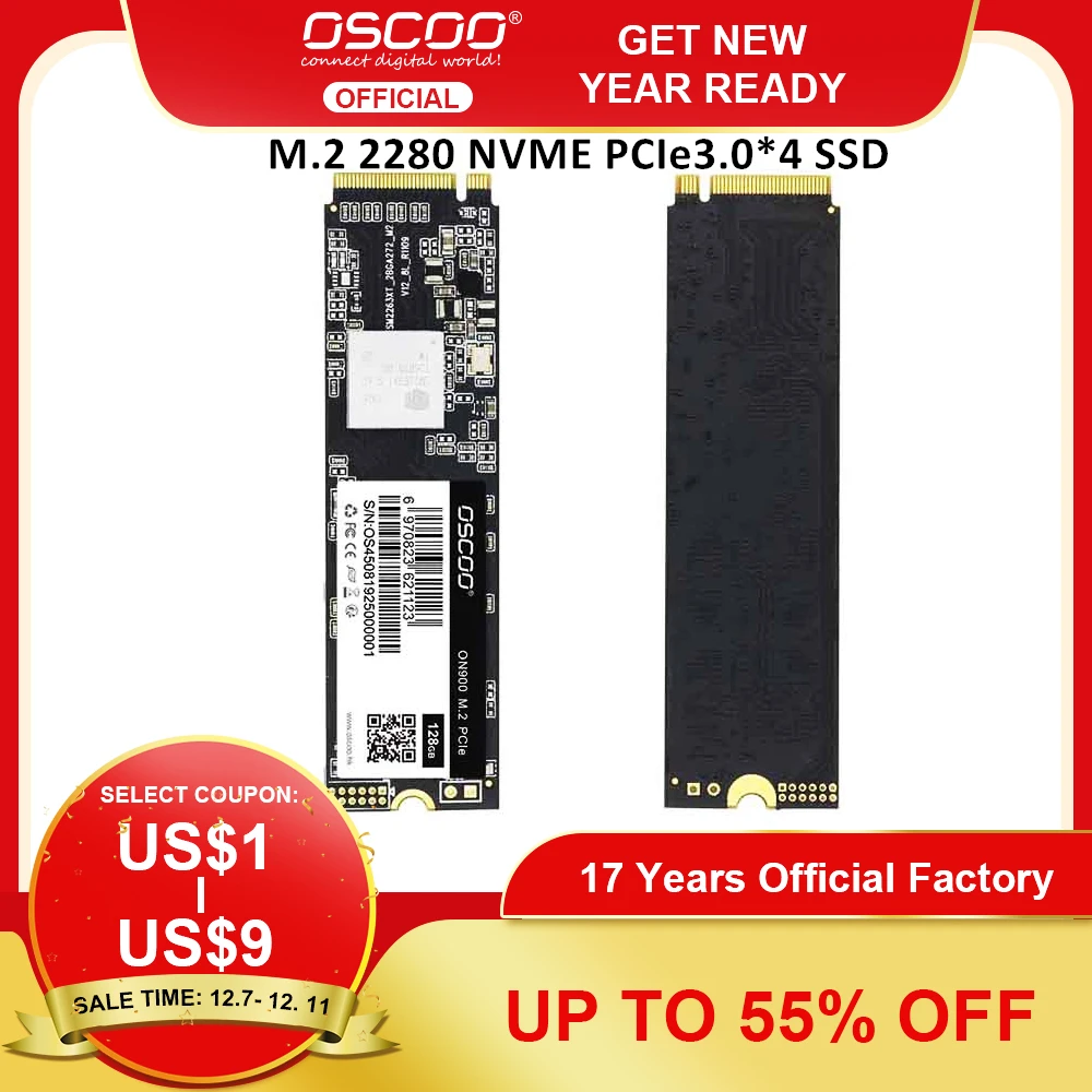 OSCOO SSD m2 Nvme M.2 PCIe NVME ssd 128 ГБ 256 512 1 ТБ жесткий диск mve 2 внутренний жёсткий для IPFS