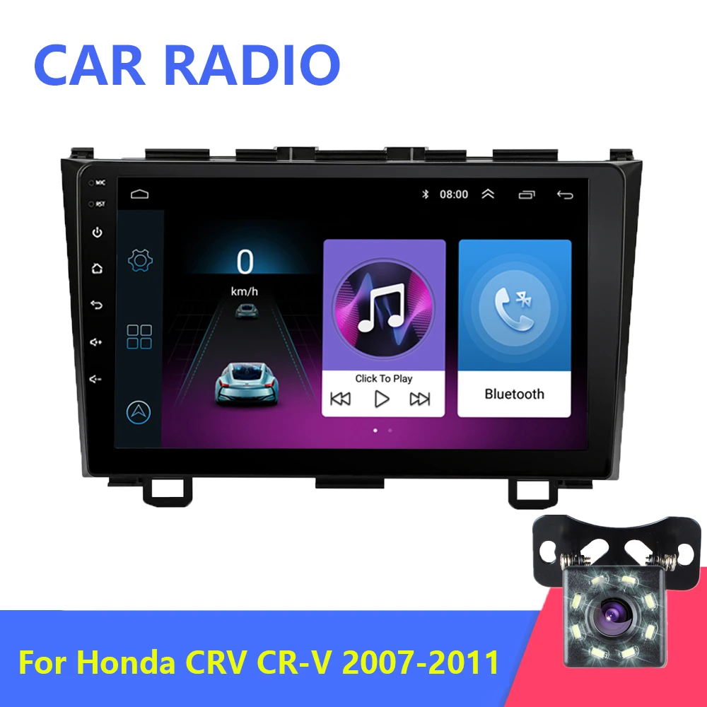 Android 10 1 2din автомобильный Радио без DVD плеер для Хонда сrv CR-V 2007-2011 стерео GPS