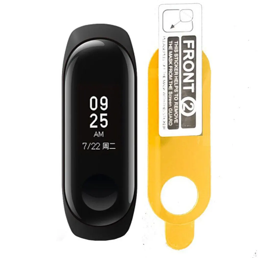 Защитная пленка для экрана Xiaomi Mi Band 4/3 из мягкого стекла 30D с изогнутыми краями