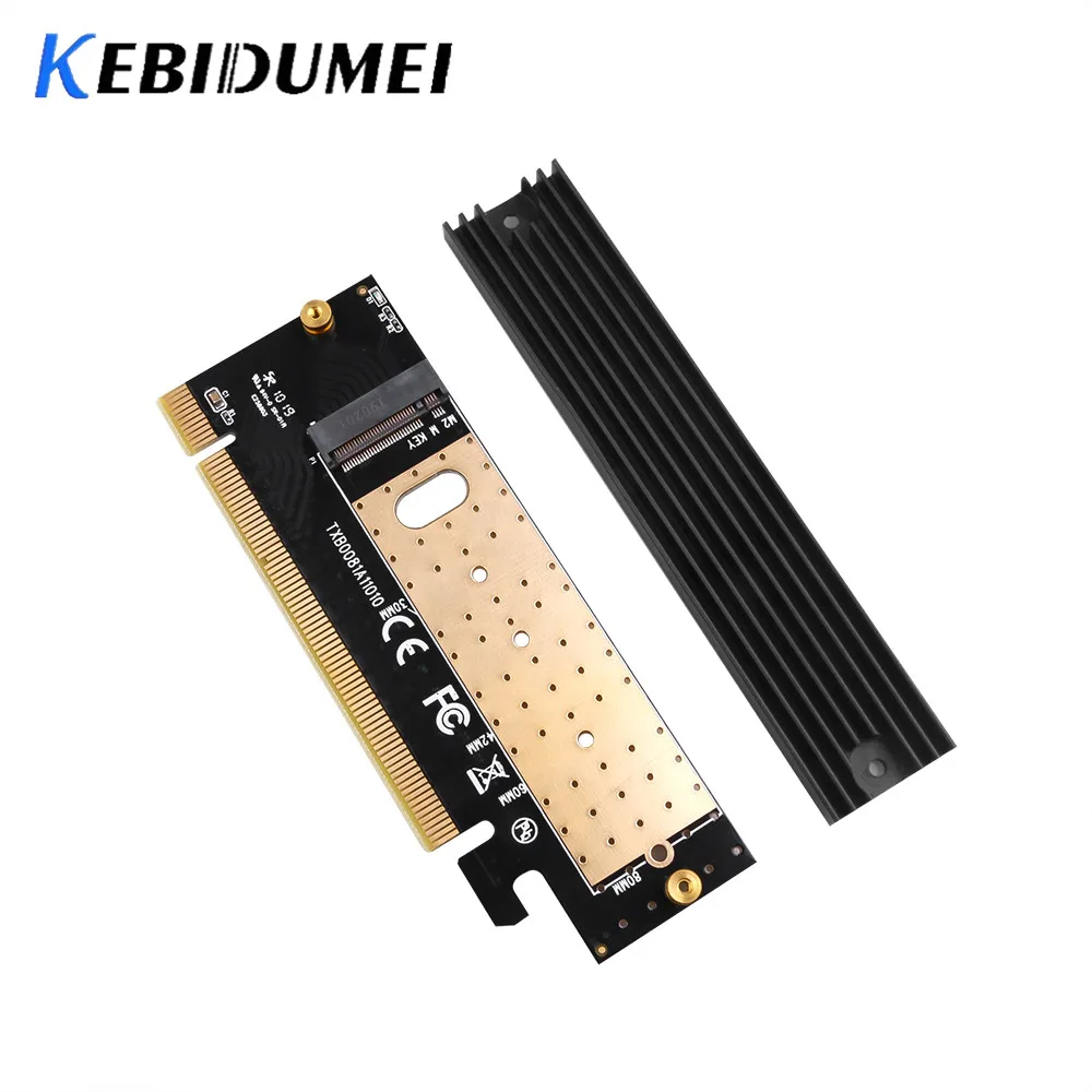 Kebidu M.2 NVMe SSD NGFF к PCIE 3,0X16X4 адаптер M ключ интерфейс карта расширения полная скорость поддержка 2230 до 2280 SSD